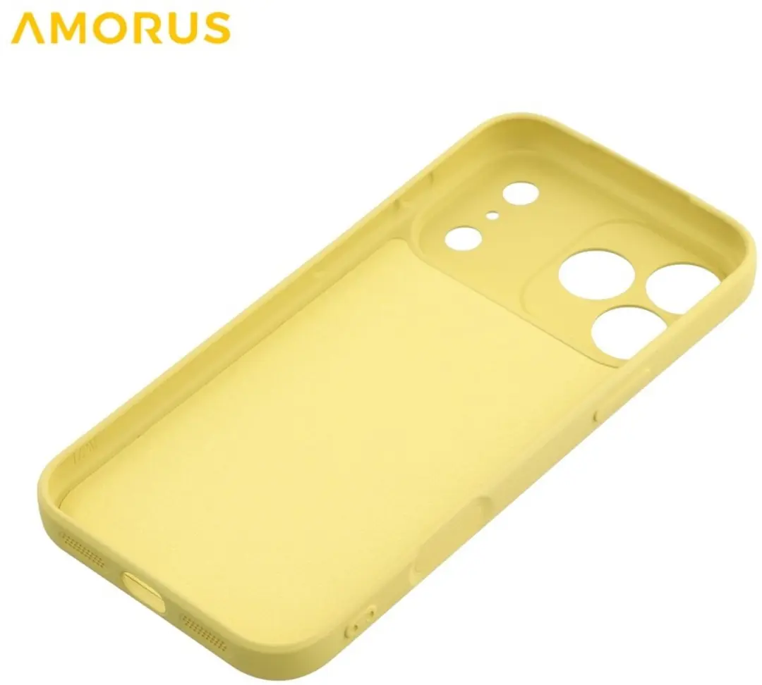 Amorus iPhone 17 Pro Max Hoesje - Sand Yellow - afbeelding 6 van 6