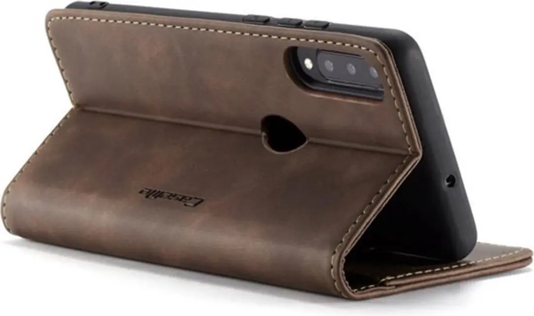 Caseme Book Case P30L87956402 - Huawei P30 Lite Hoesje - 2 Pasjes - Donkerbruin - afbeelding 6 van 6