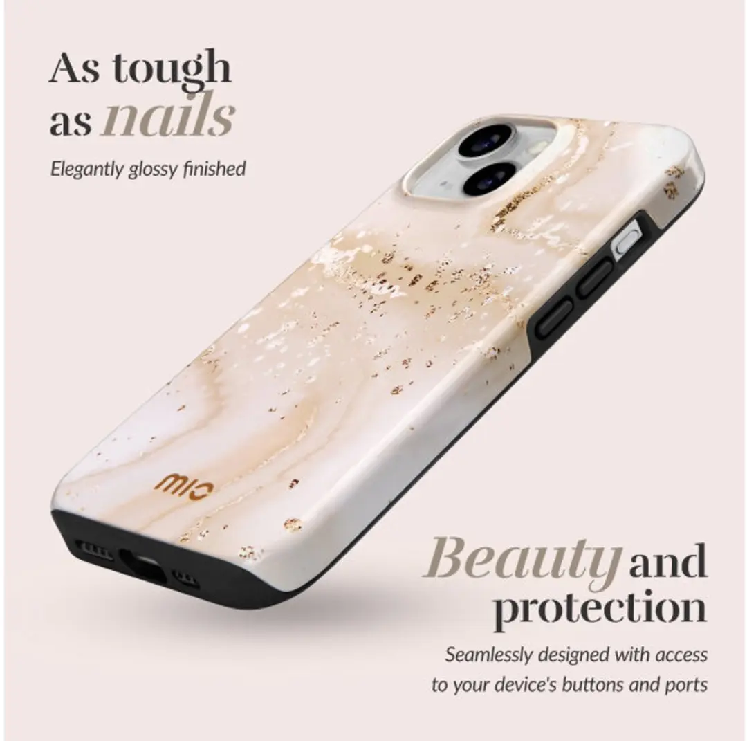 Mobilize Mio iPhone Air Hoesje - Goud Marble - MIOGOMIPH17AIR