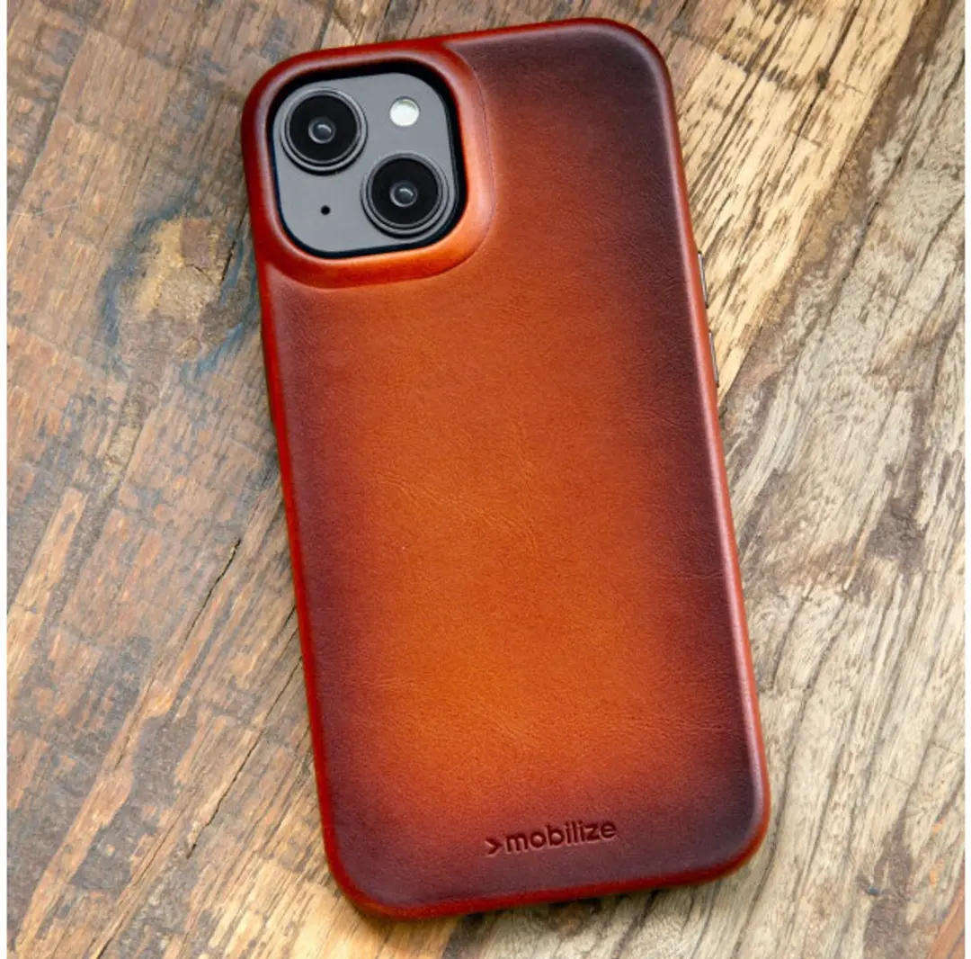 Mobilize iPhone 17 Hoesje MagSafe - Cognac Leer