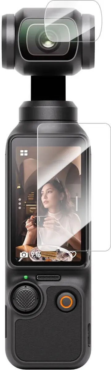 Telesin Screenprotector-set Osmo Pocket 3 - 2x Glas 9H - Transparant - afbeelding 6 van 6
