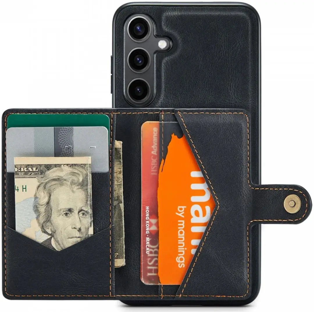Caseme Hoesje Samsung Galaxy S24 Plus - Pasjeshouder Zwart - afbeelding 6 van 6