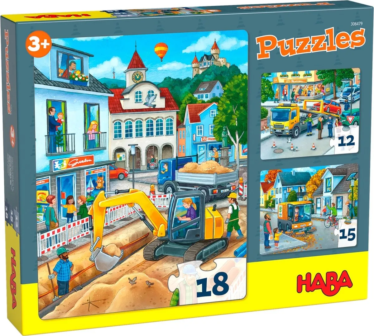 Haba Legpuzzel In De Stad Karton 12 Stuks