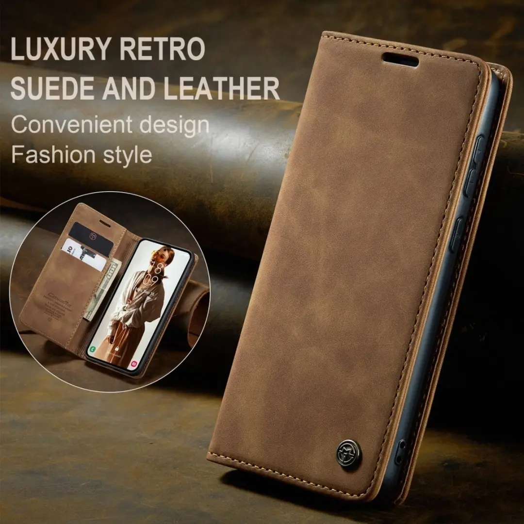 Caseme Book Case Samsung Galaxy A55 - Bruin