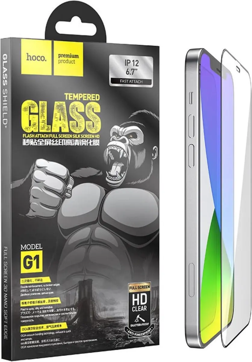 Hoco Screenprotector iPhone 12 Pro Max