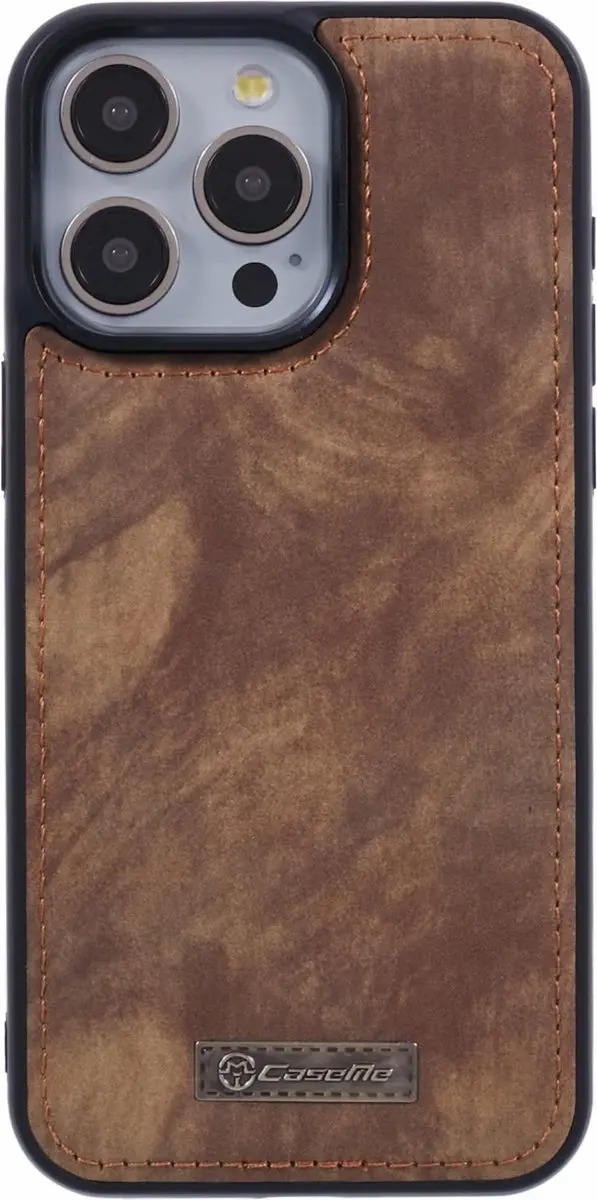 Caseme iPhone 15 Pro Max Backcover - 8 Pasjes - Bruin