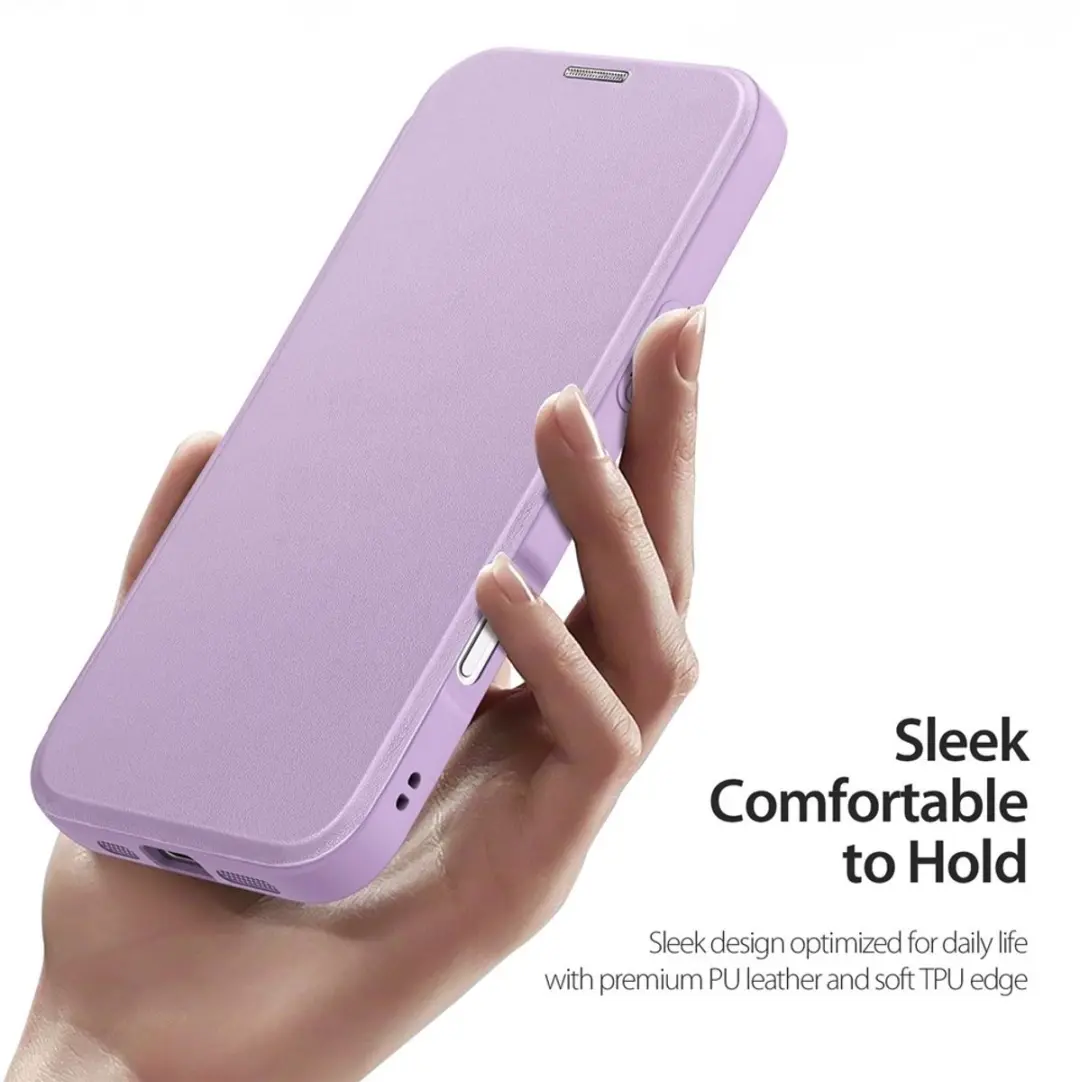 Dux Ducis iPhone 17 Pro Max Hoesje Book Case MagSafe - Lavendel - afbeelding 6 van 6