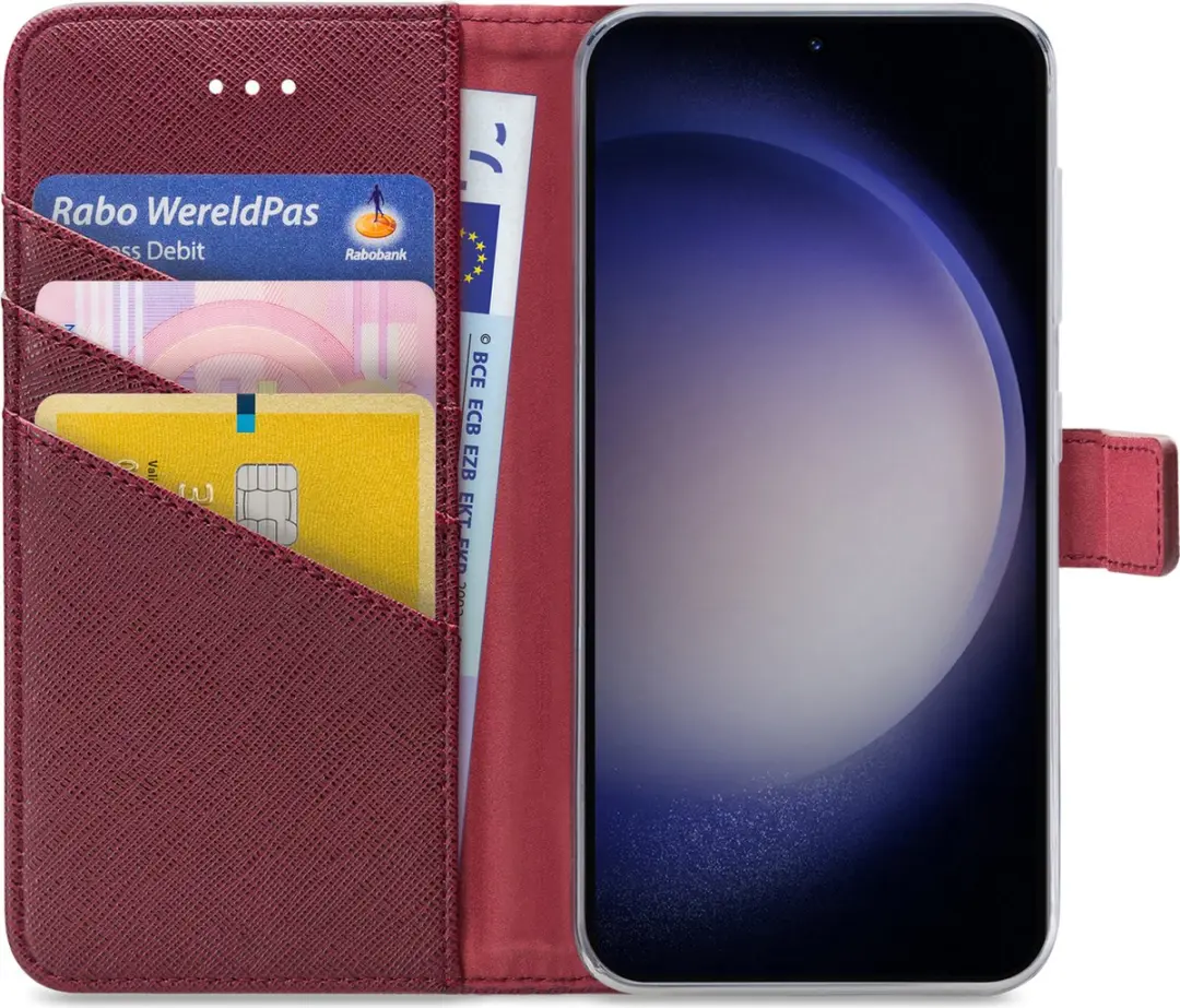 My Style MSFWLT1478 Telefoonhoesje Samsung Galaxy S23 Plus - Bordeaux