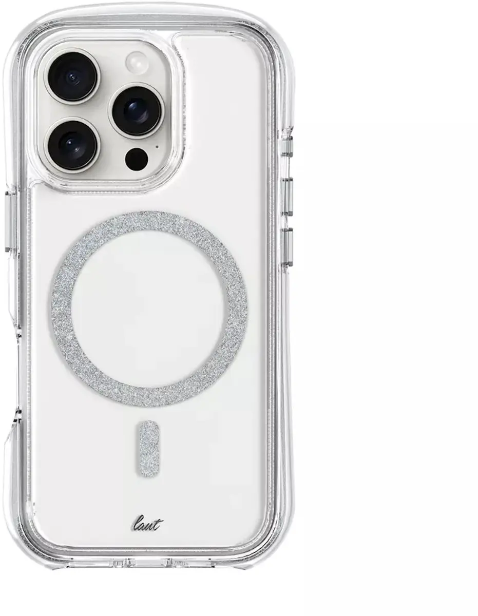 Laut Aero Sparkle iPhone 16 Pro Max Hoes - Crystal Zilver - LIP24DASSL