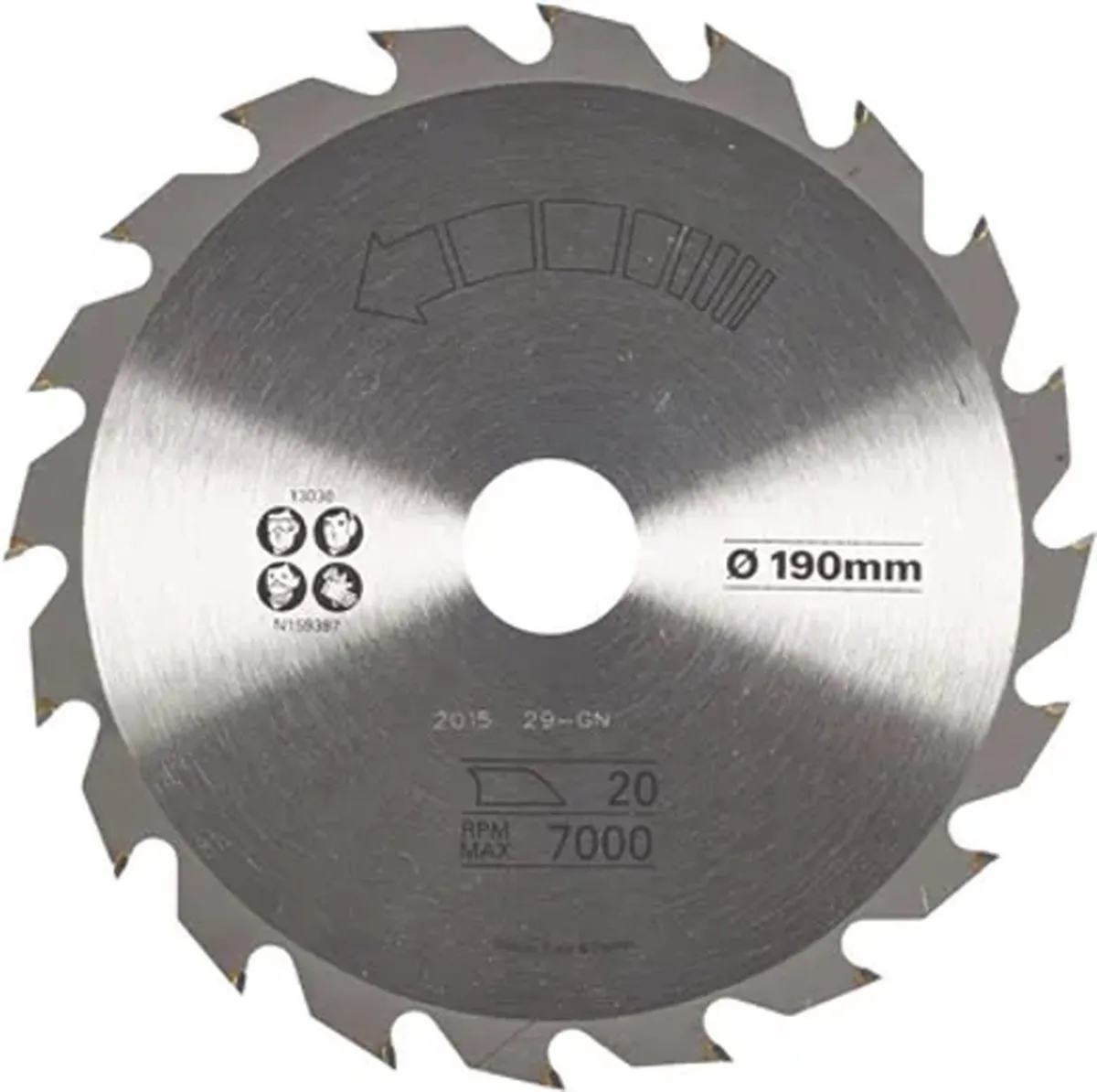 Stanley Cirkelzaagblad STA13030-XJ 190x30mm - 20 Tanden - afbeelding 2 van 2