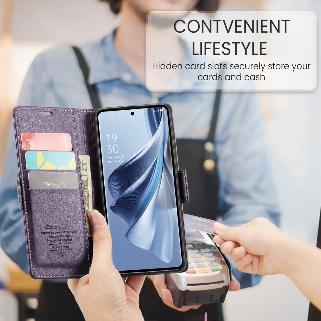 CaseMe Wallet Case OPPO Reno 10 Pro - Paars