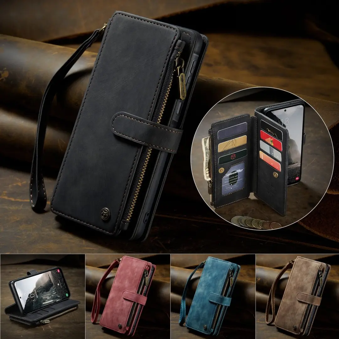 Caseme C30 Book Case Hoesje Samsung Galaxy A37 - Zwart