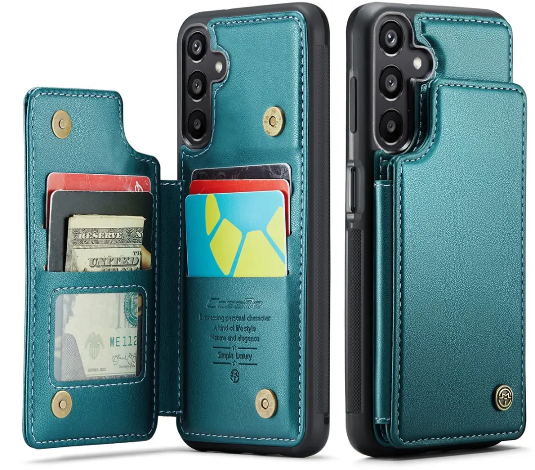 Caseme Portemonnee Backcover Galaxy A16 - Anti-RFID Groen