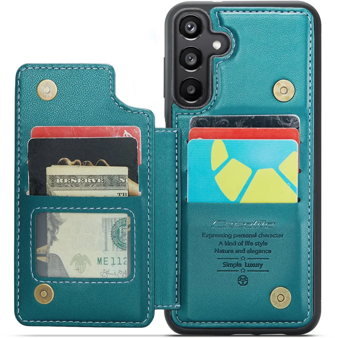Caseme Portemonnee Backcover Galaxy A16 - Anti-RFID Groen