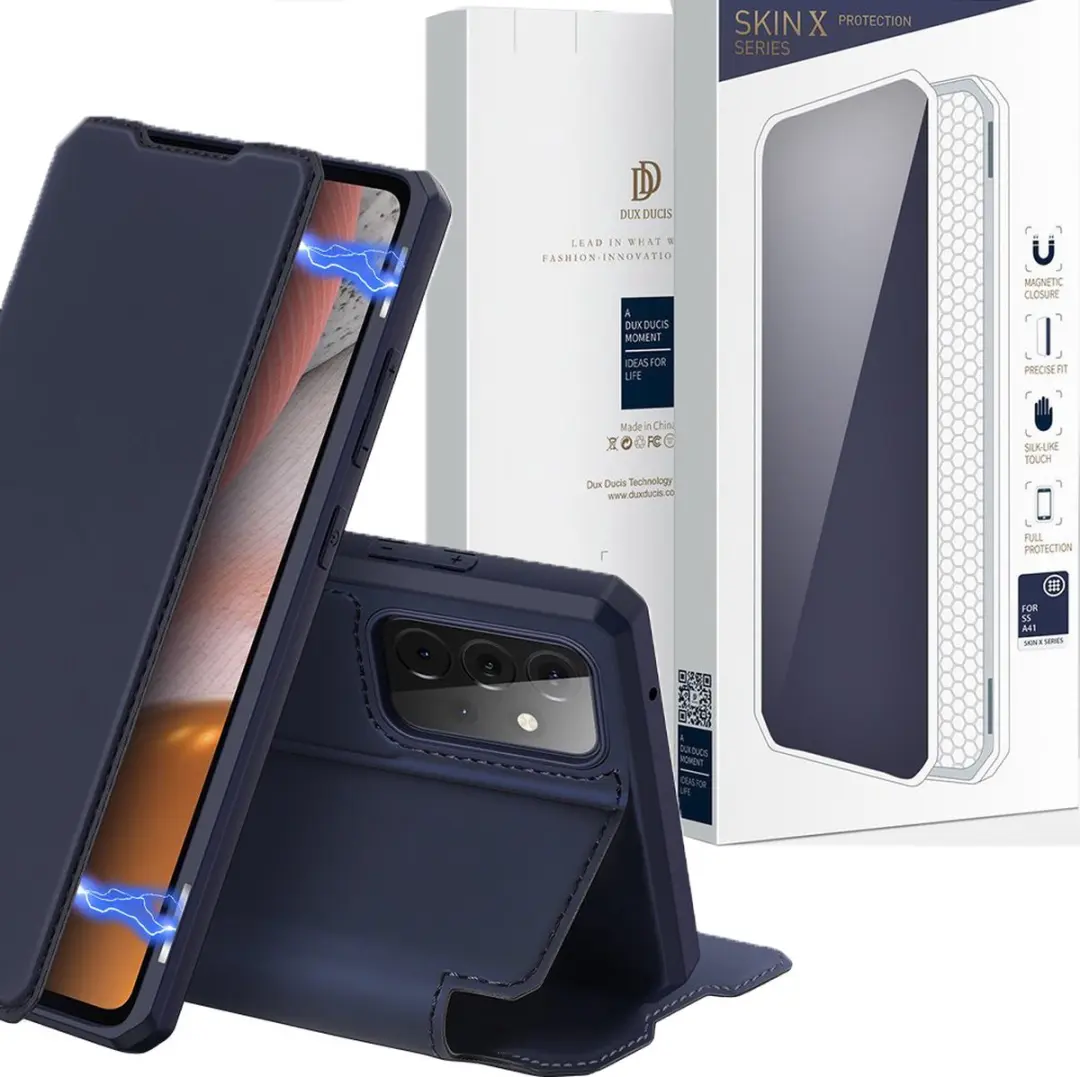 Dux Ducis Skin X Hoesje Samsung Galaxy A72 5G - Donker Blauw