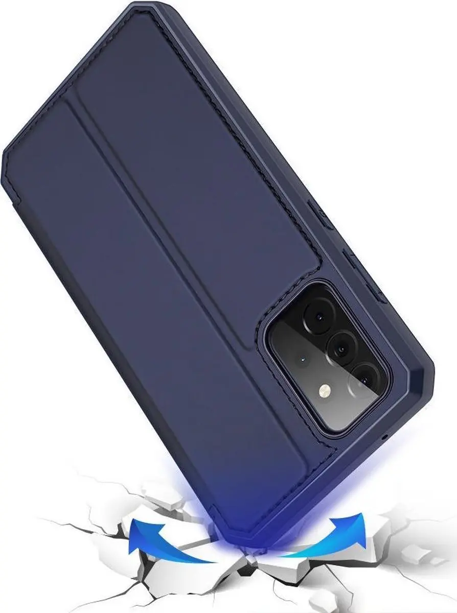 Dux Ducis Skin X Hoesje Samsung Galaxy A72 5G - Donker Blauw