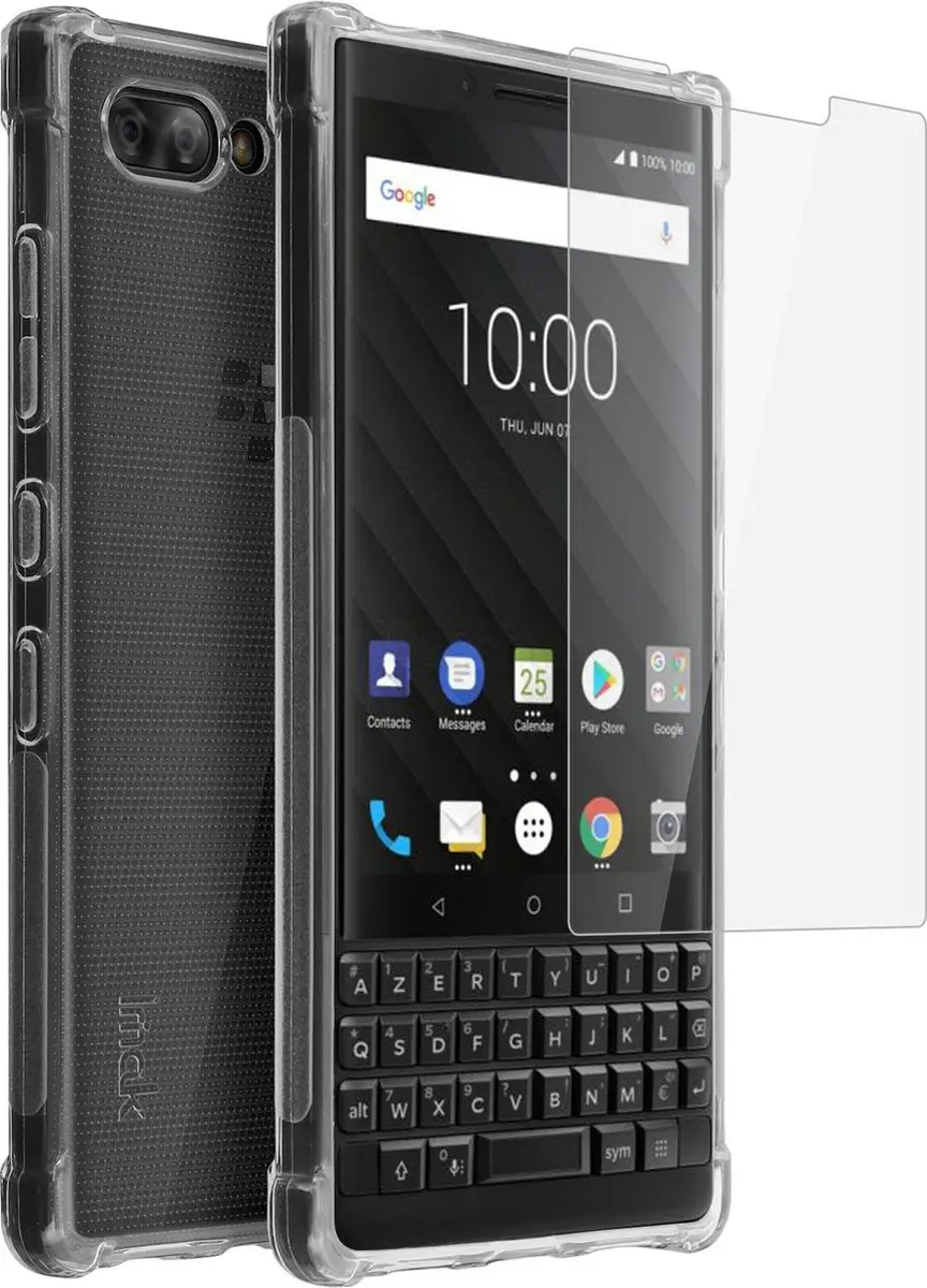 Imak BlackBerry KEY2 TPU Hoesje - Transparant