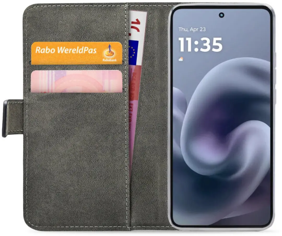 Mobilize Classic Gelly Wallet Book Case Motorola Moto G86 Power - Zwart