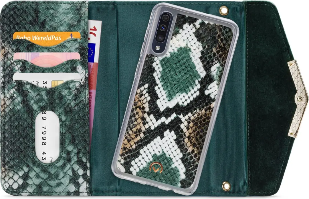 Mobilize Velvet Clutch Samsung Galaxy A50 - 4 Stuks - Groen