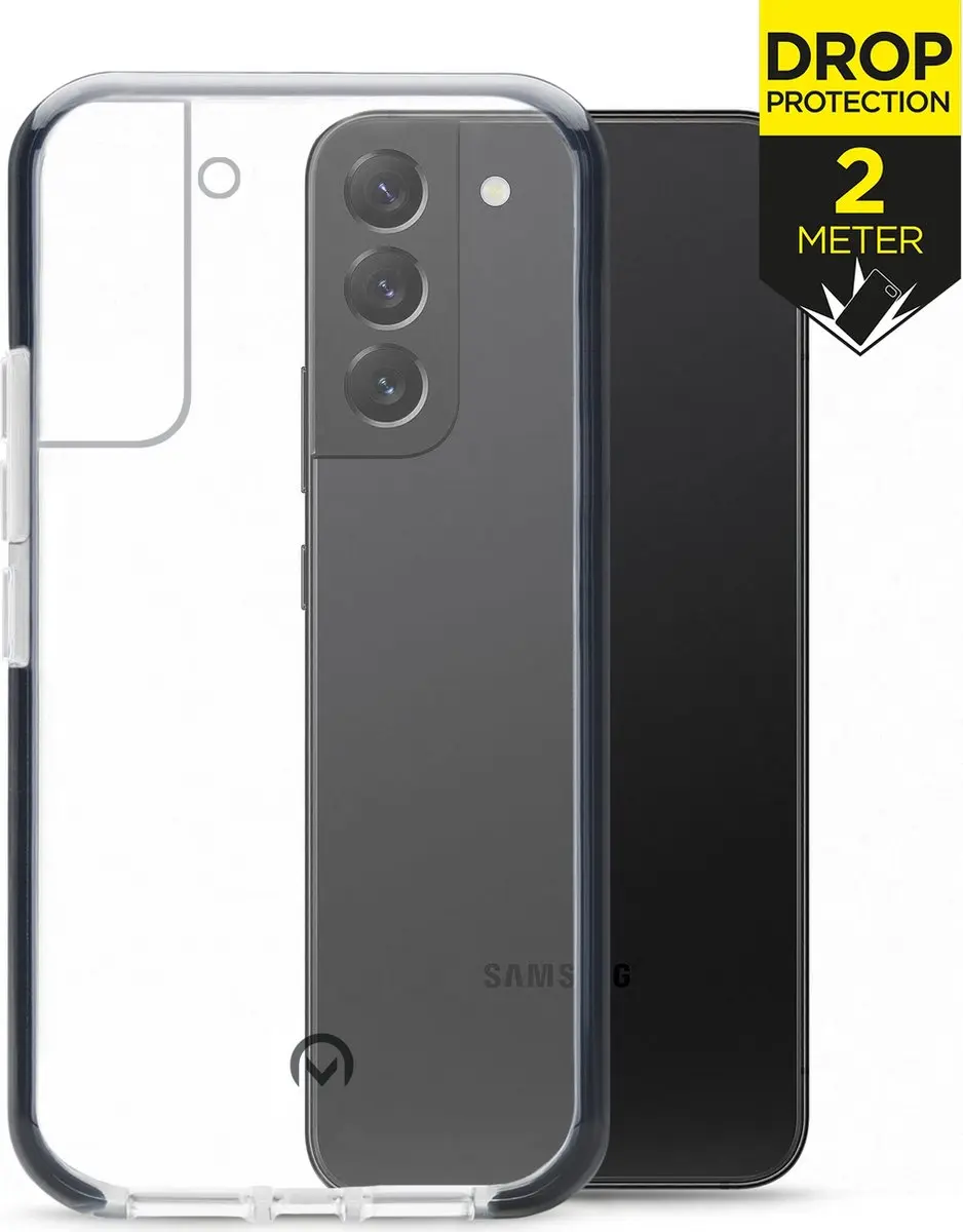 Mobilize Galaxy S22 Plus Hardcase - Transparant/Zwart