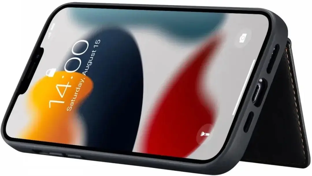 Caseme JH-01 Hoesje iPhone 13 - Pasjeshouder 4 Stuks - Zwart