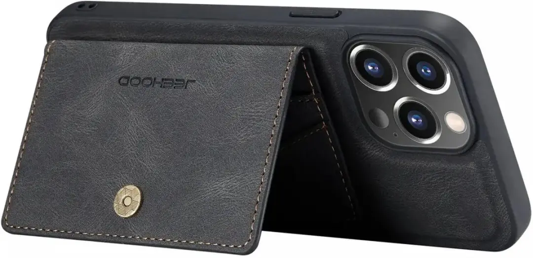 Caseme JH-01 Hoesje iPhone 13 - Pasjeshouder 4 Stuks - Zwart