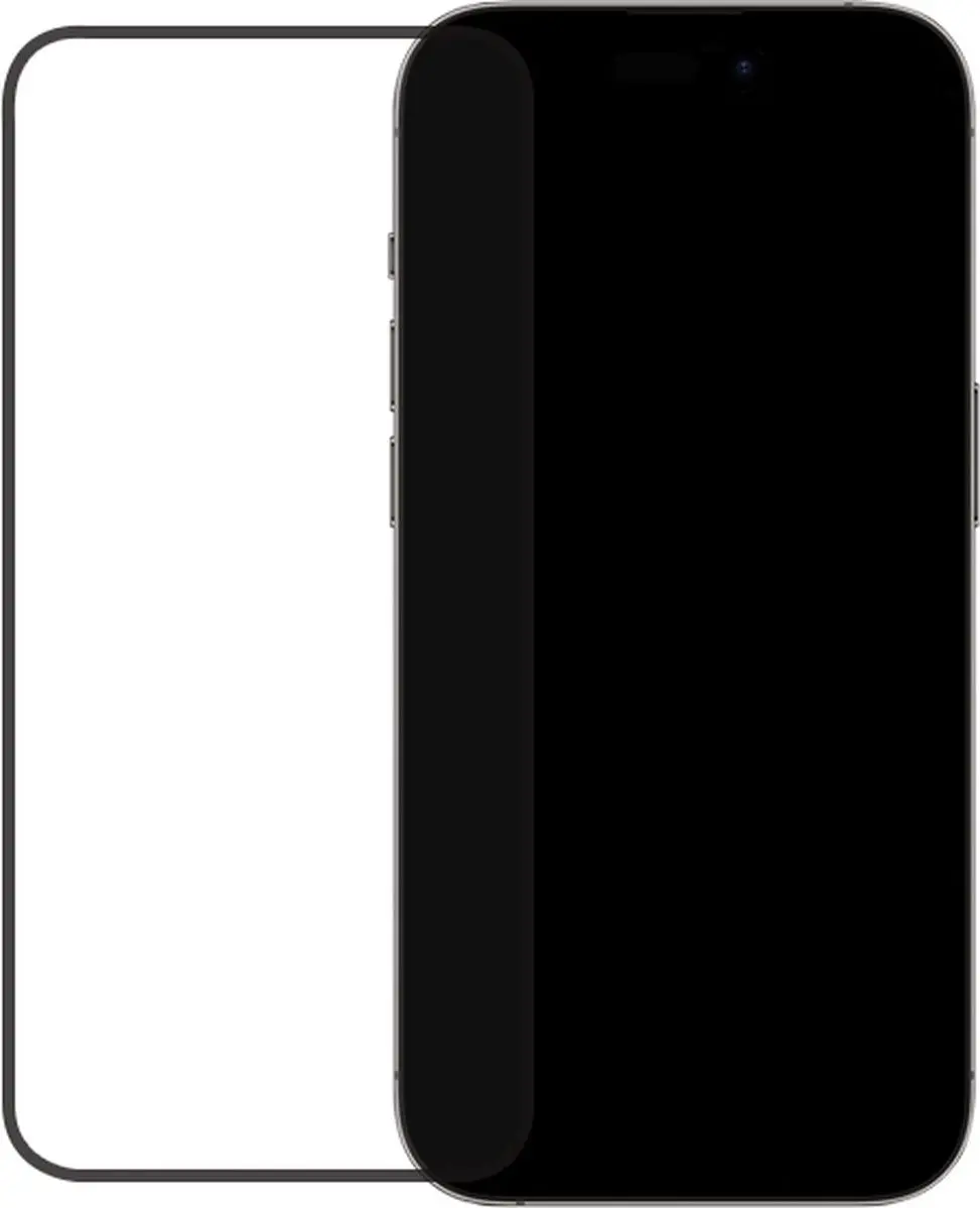 Mobilize iPhone 14 Pro Glazen Screenprotector - Zwart