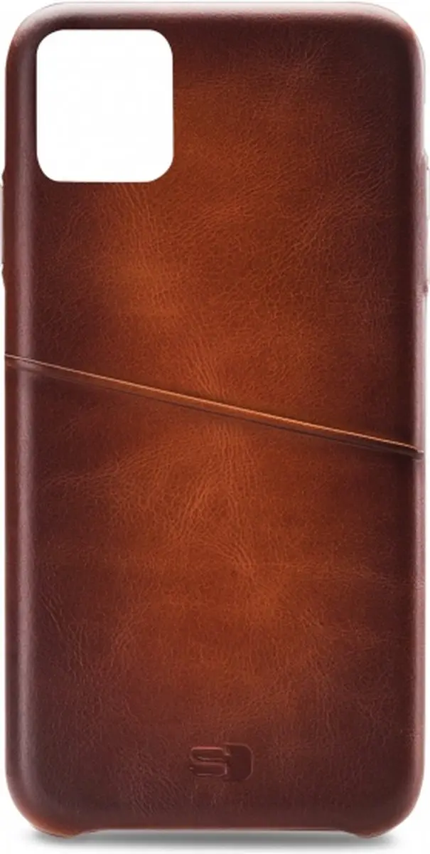 Senza Desire Cardslot iPhone 11 Pro Max Hoesje - Echt Leer Cognac