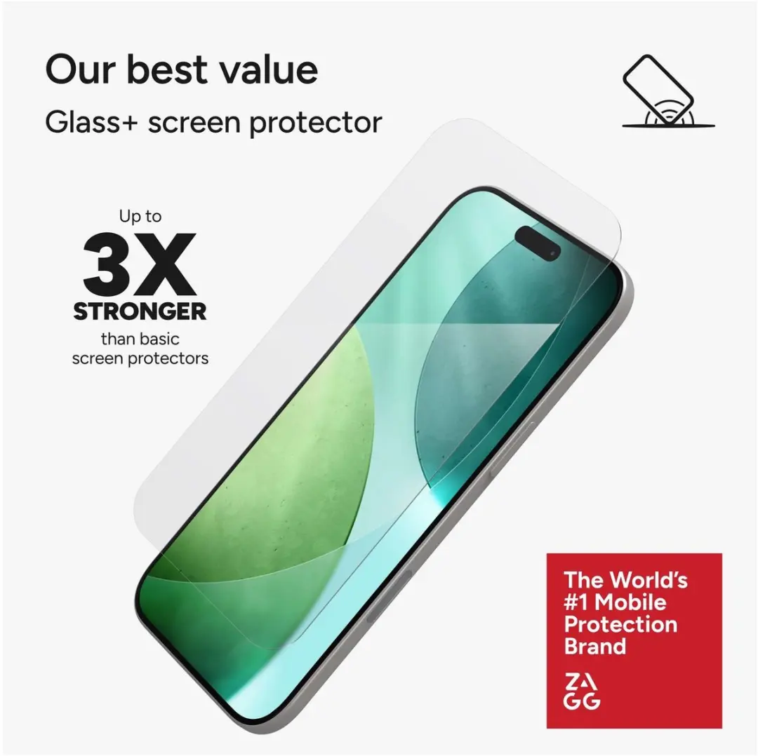 ZAGG InvisibleShield Glass+ iPhone Air Schermbeschermer - Tempered Glass