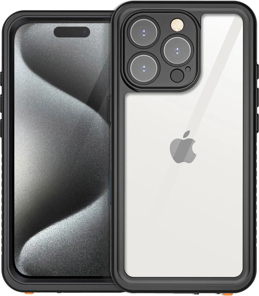 Redpepper Dot Plus Waterproof Backcover iPhone 16 Pro - Zwart