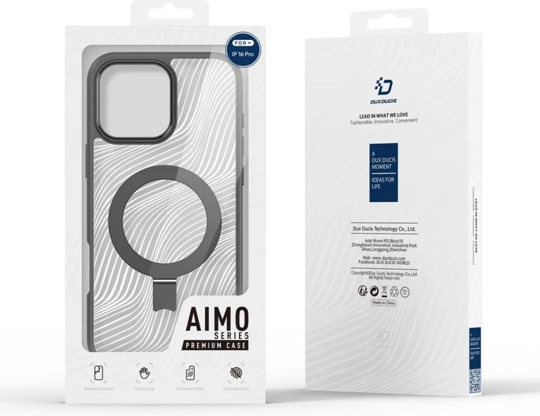 Dux Ducis Aimo iPhone 16 Pro Max Hoesje - Magnetisch - Zwart