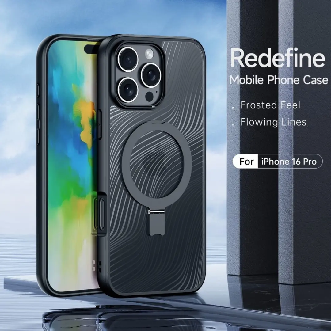 Dux Ducis Aimo iPhone 16 Pro Max Hoesje - Magnetisch - Zwart