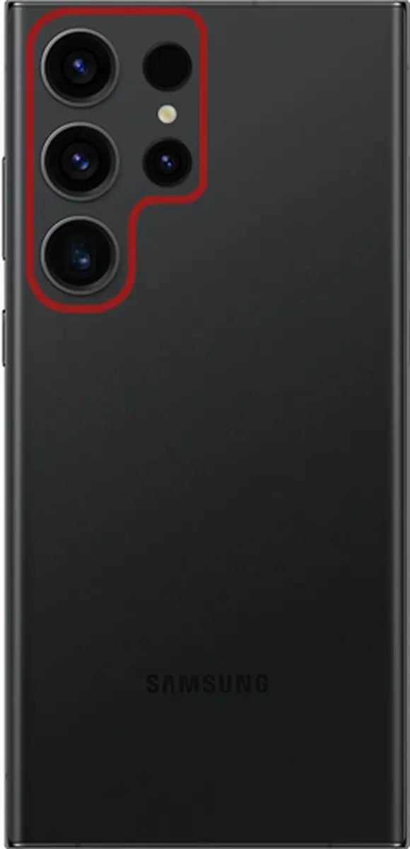 Mobilize Samsung Galaxy S23 Ultra Glazen Camera Protector - Case Friendly