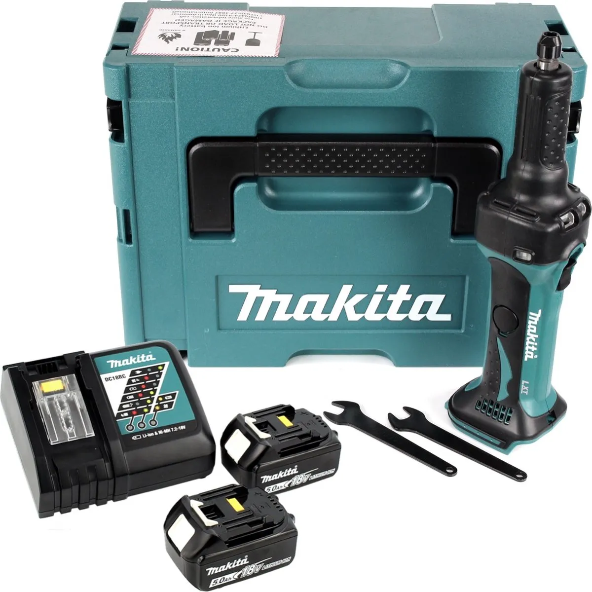 Makita DGD800RTJ Accu-Rechte Slijper - 18V - 2x 5,0Ah + Oplader + Makpac - afbeelding 4 van 5