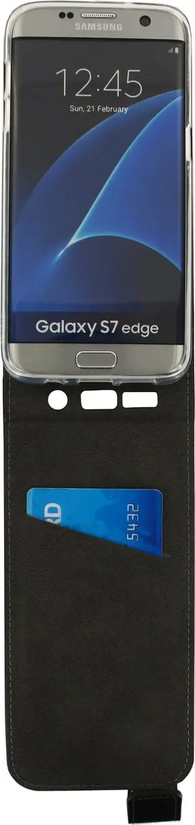 Mobilize Classic Gelly Flipcase MOB-CGFCB-GALS7E - Samsung Galaxy S7 Edge - Zwart