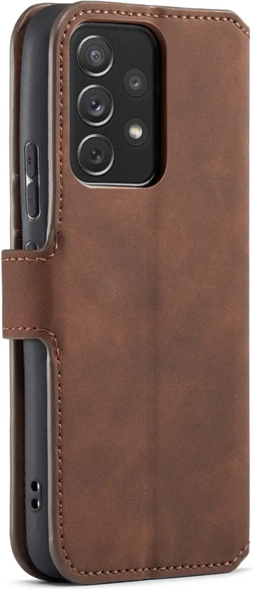 DG.MING Hoesje Samsung Galaxy A53 - Donkerbruin