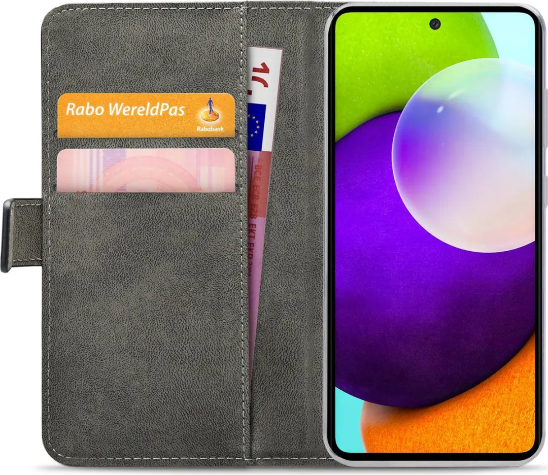 Mobilize Classic Gelly Wallet Bookcase Samsung Galaxy A52 - Zwart