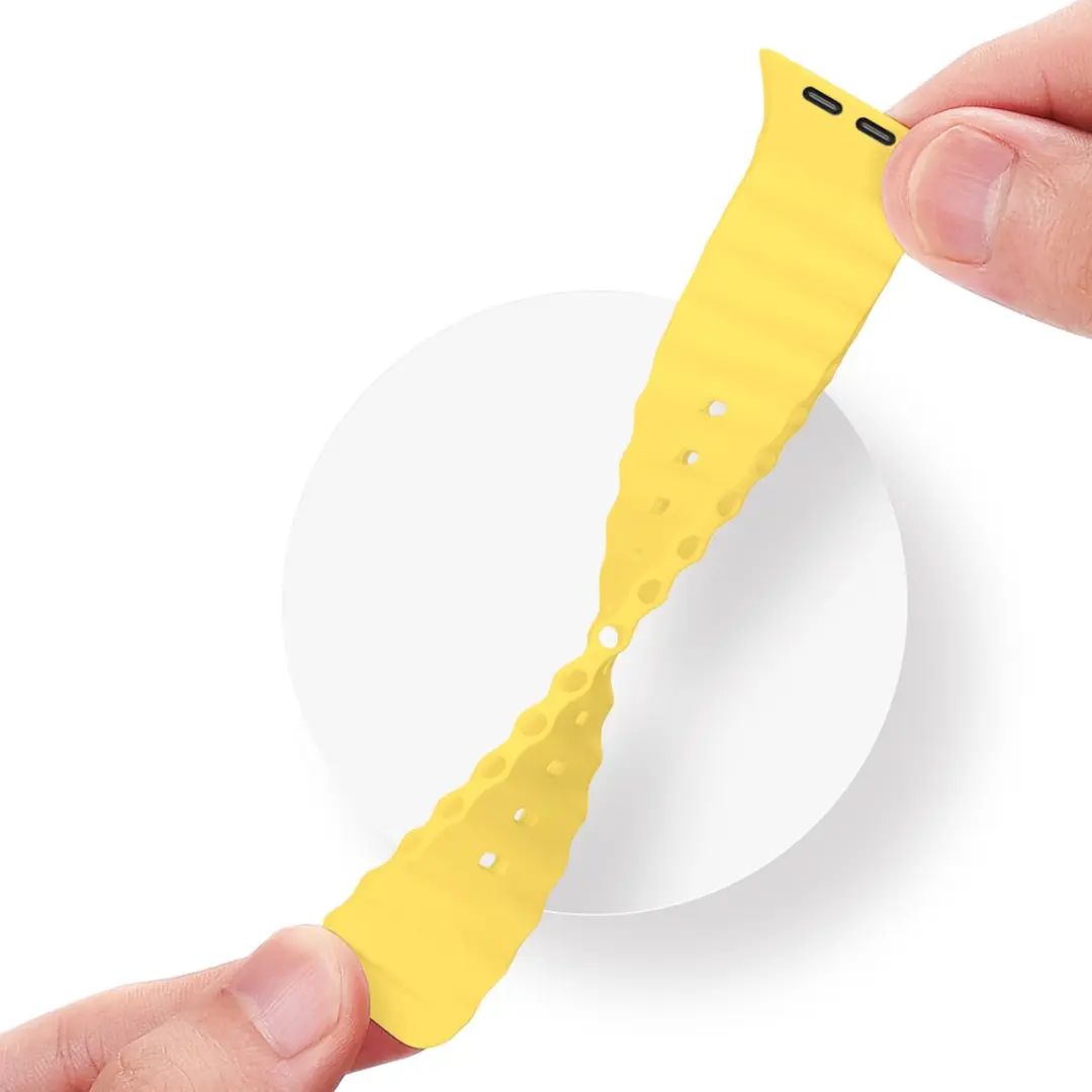 Dux Ducis Strap Horlogeband Siliconen Geel - 41/40/38mm