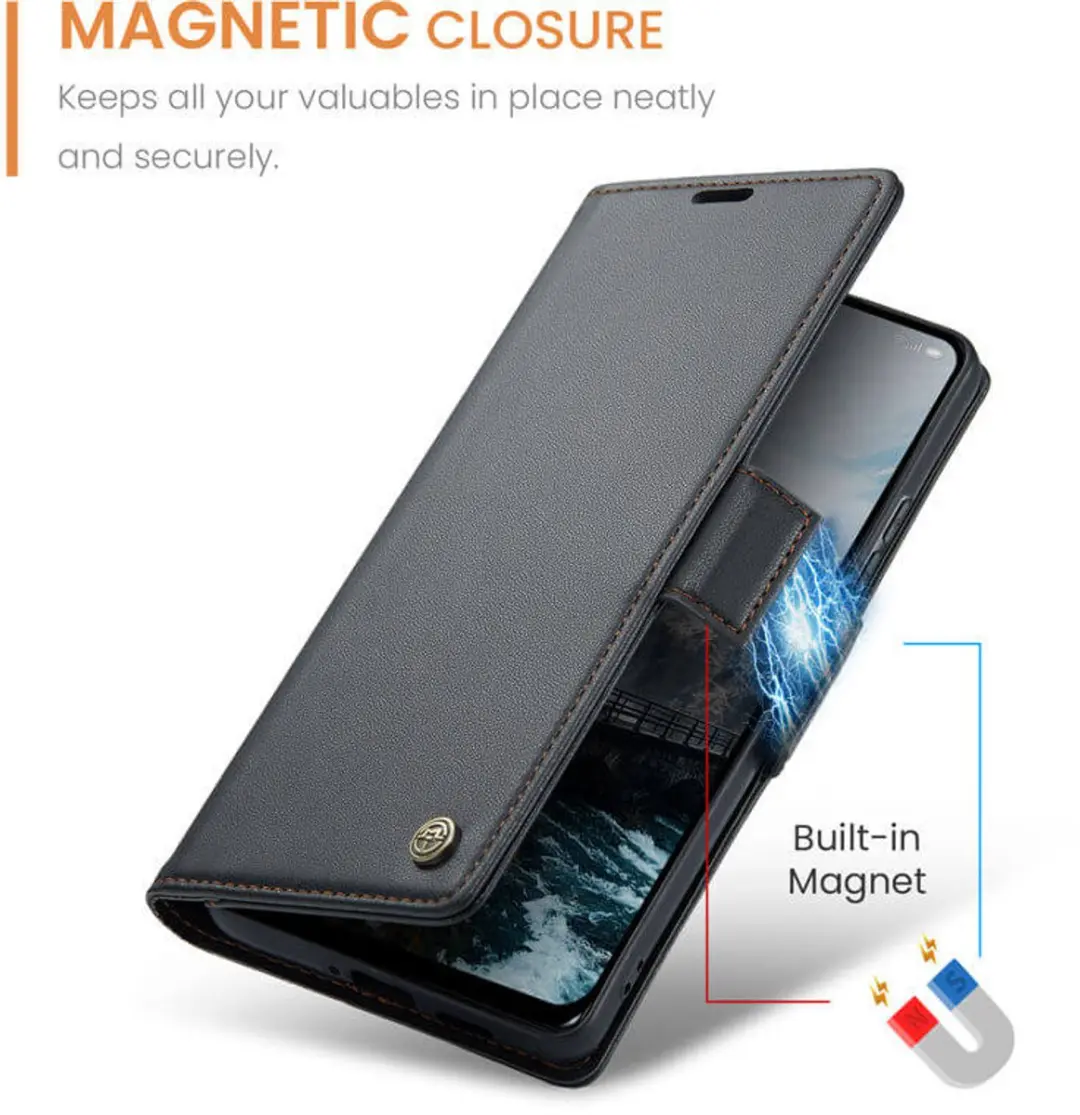 Caseme Wallet Case OPPO Reno13 Pro - RFID Zwart