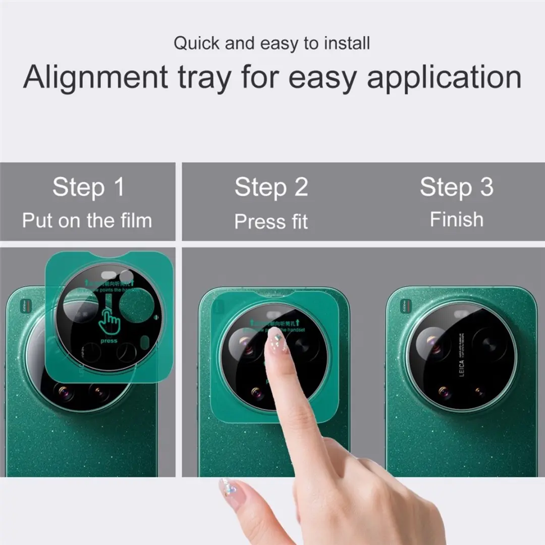 Imak 9H Tempered Glass Camera Lens Protector - Xiaomi 17 Ultra - Zwart