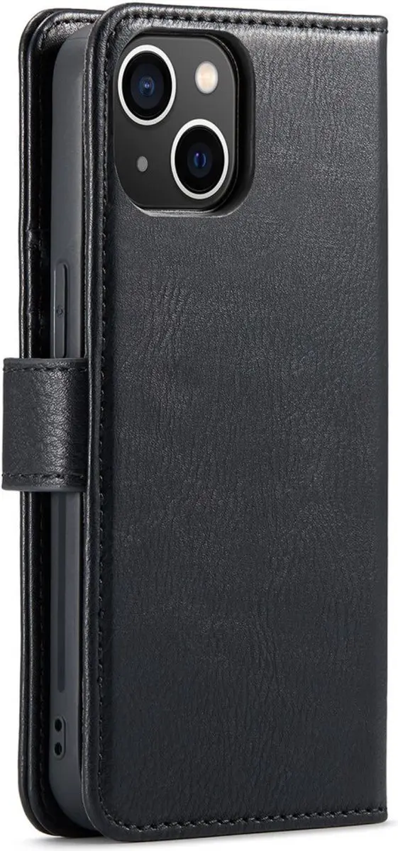 DG.MING iPhone 15 Hoesje 2-in-1 Book Case - Zwart