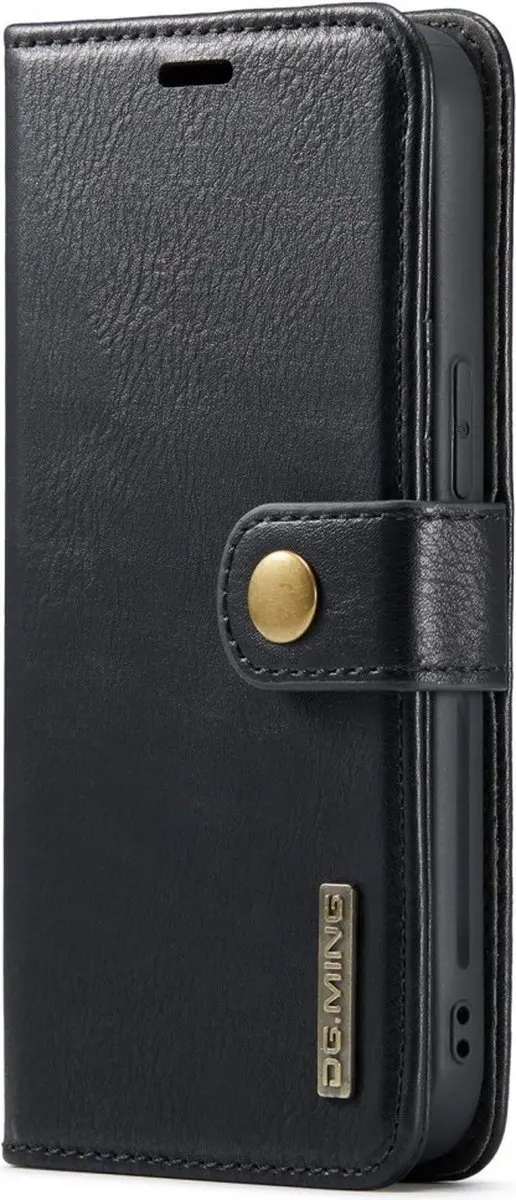 DG.MING iPhone 15 Hoesje 2-in-1 Book Case - Zwart