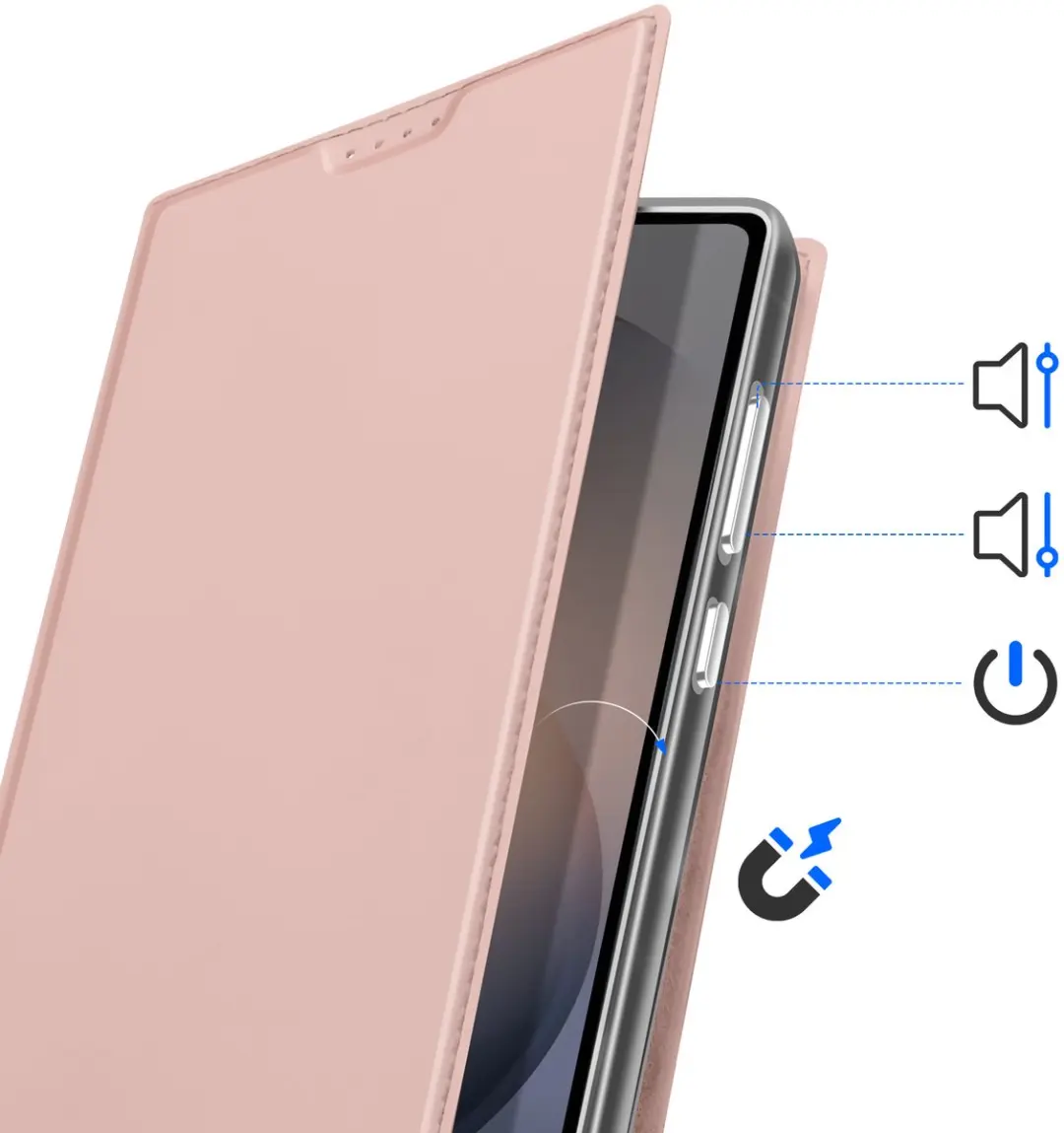 Dux Ducis Skin Pro Fliphoesje S26 Ultra - Roze