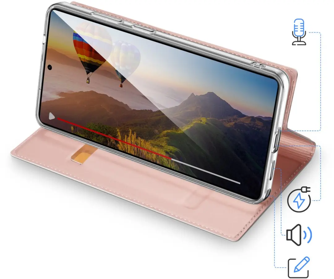 Dux Ducis Skin Pro Fliphoesje S26 Ultra - Roze