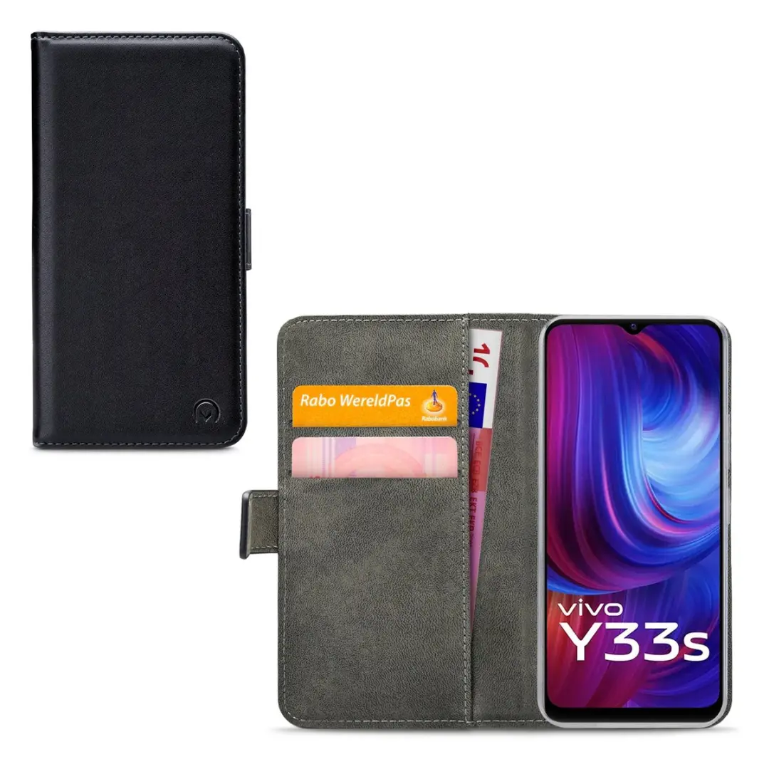 Mobilize Classic Gelly Wallet Bookcase Vivo Y33s - Zwart