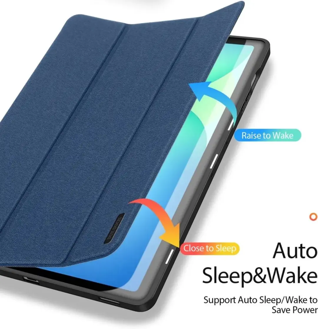 Dux Ducis Tablethoes Samsung Galaxy Tab S10 FE Plus - Blauw
