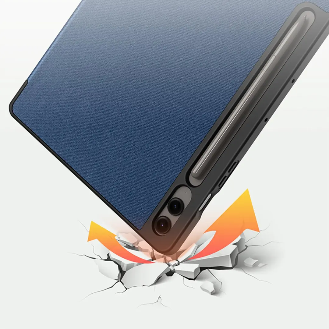 Dux Ducis Tablethoes Samsung Galaxy Tab S10 FE Plus - Blauw
