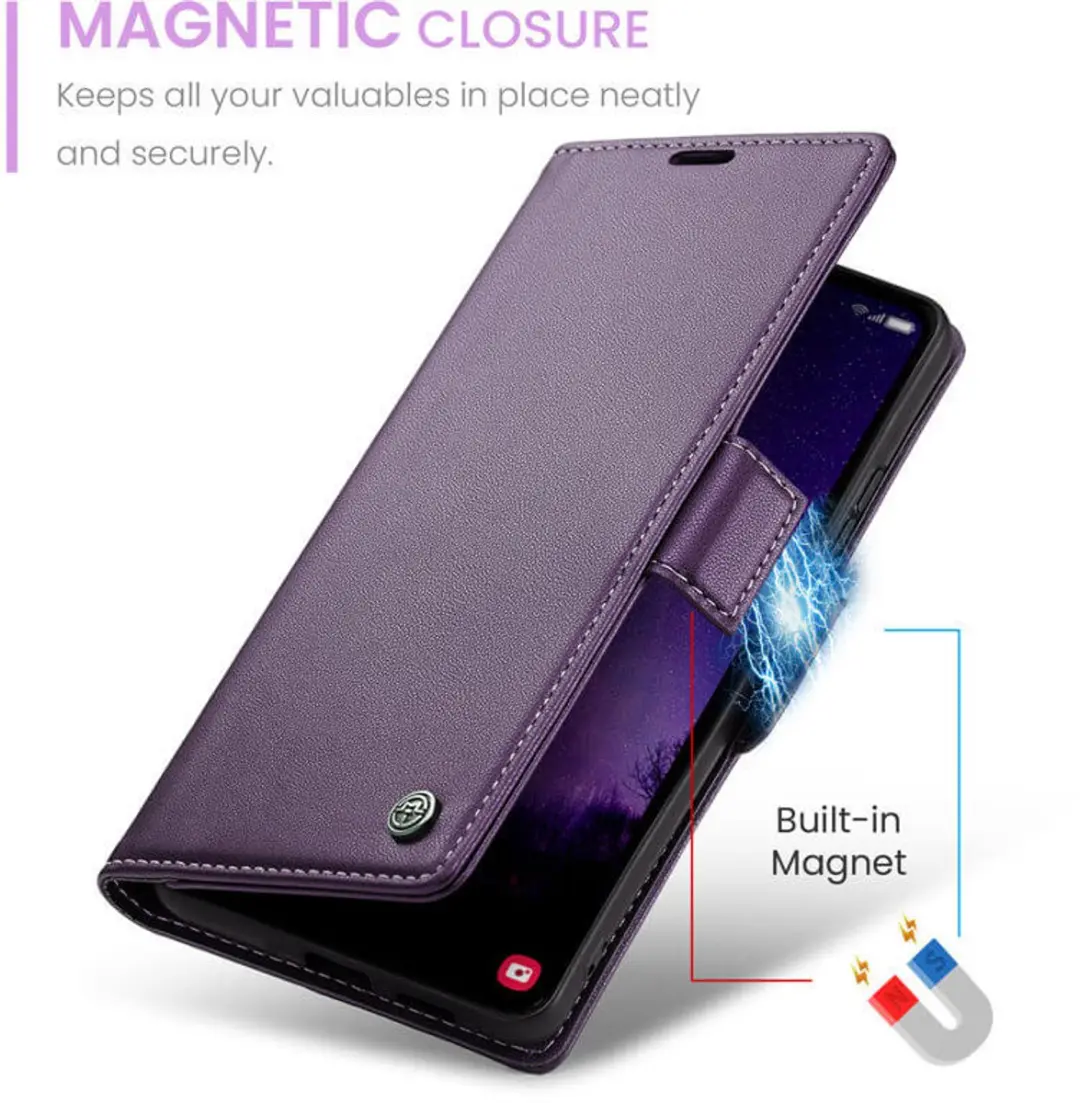 Caseme Wallet Case Samsung Galaxy S24 FE - Paars