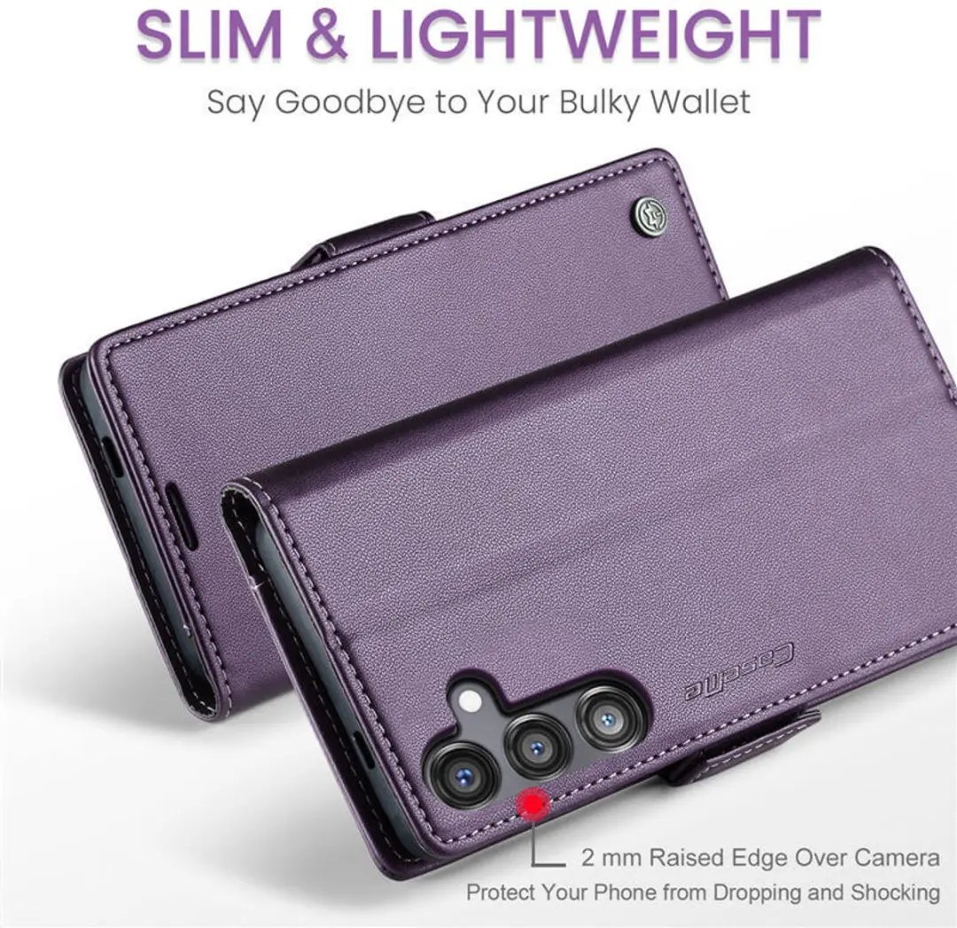 Caseme Wallet Case Samsung Galaxy S24 FE - Paars