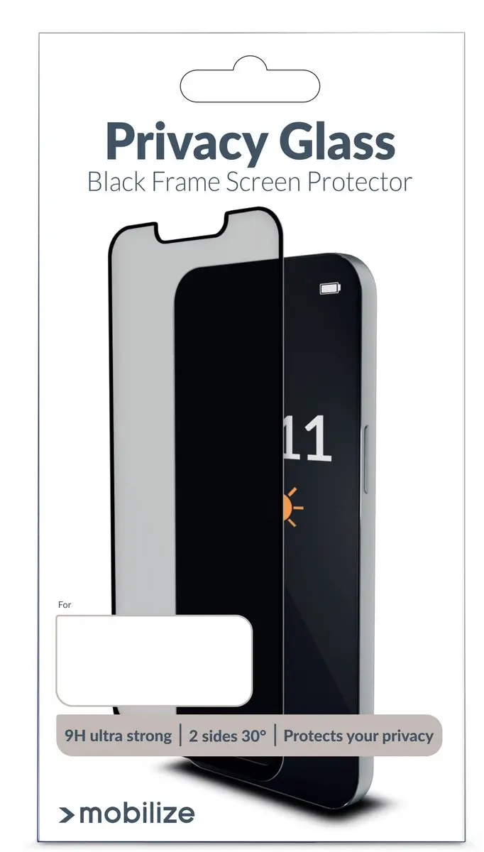 Mobilize iPhone 16e Screenprotector Privacy - Zwart